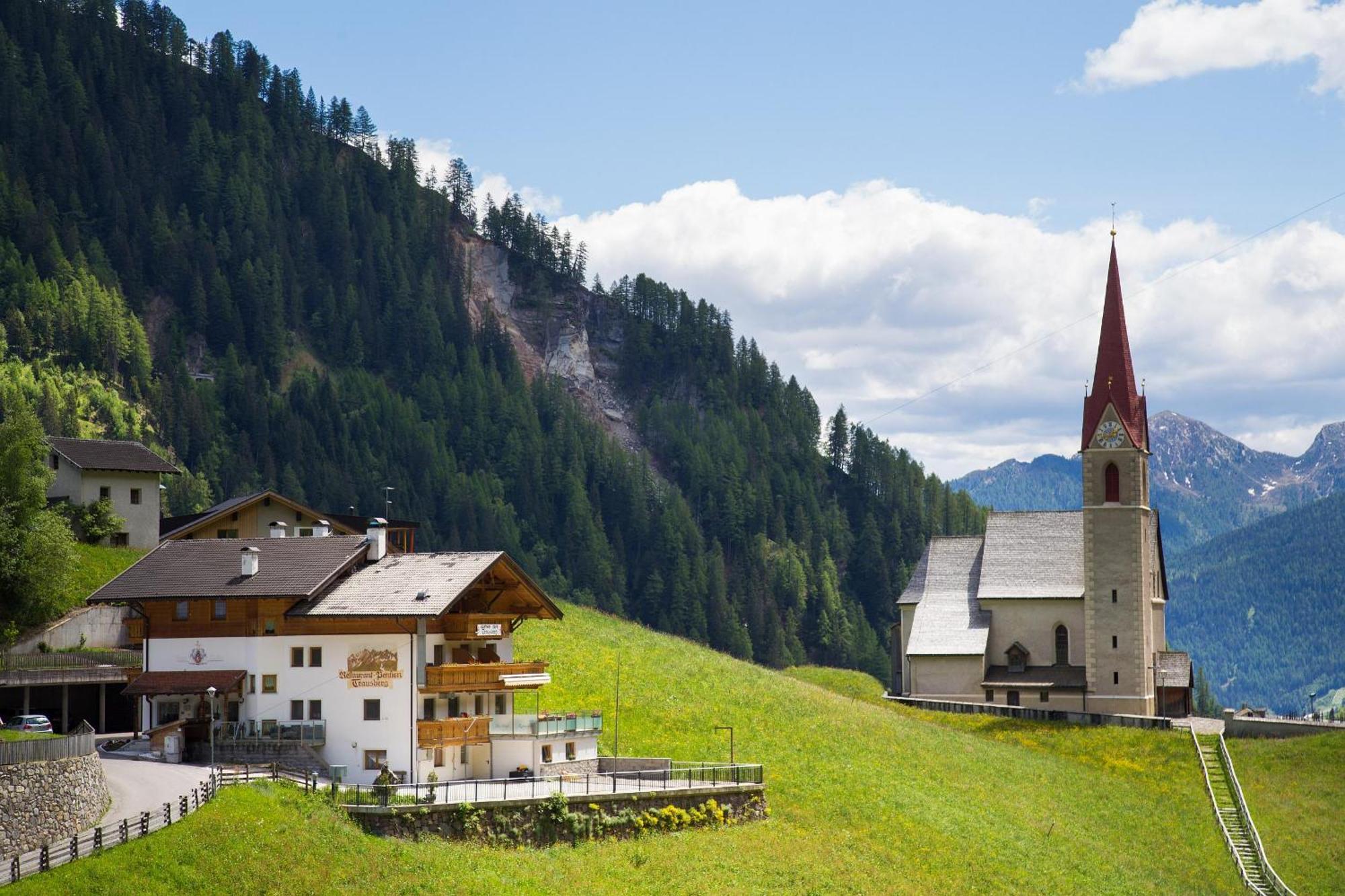 Gasthof Trausberg Corvara in Passiria Exterior foto